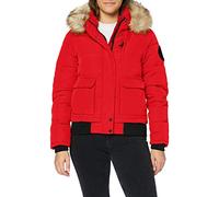 Superdry Everest Bomber Chaqueta, Rojo de Alto Riesgo, XS (Talla del Fabricante:8) para Mujer