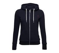 Superdry Mujer Sudadera con Capucha y Cremallera de la colección Orange Label Azul Marino Eclipse 36