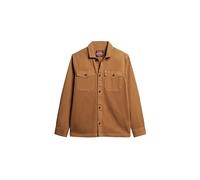 Superdry Overshirt R2-L/S Shirt (M), Denim Co Tobacco Brown, Hombre