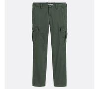 SUPERDRY Pantalones cargo slim. Color Verde Oscuro