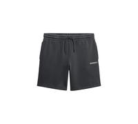 Superdry Pantalones cortos para hombre con logotipo, Negro Lavado, L