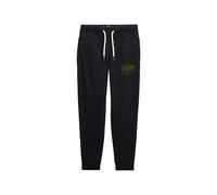 Superdry Pantalones de chándal clásicos vintage para hombre con logotipo gráfico, Dark Navy, S