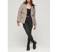 Superdry Parka acolchada con capucha City. Gris oscuro 40/14