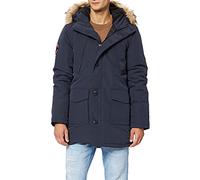 Superdry Parka Everest para Hombre, Azul, S