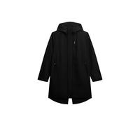 Superdry Parka Tech para hombre con dobladillo de cola de milano y capucha, color negro, L