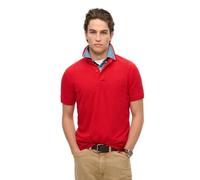 Superdry, Polo City Pique Polo, M1110438A, Risk Red, XL, Hombre