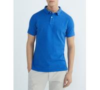 Superdry Polo de hombre de piqué Classic. Azul L