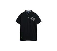 Superdry Polo Vintage Superstate para Hombre, Negro, M