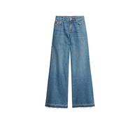 Superdry Raw HEM Wide Leg Flare Jeans W7011066A Wheeler Vintage Blue Talla 26