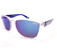 Superdry Rockstar Gafas de Sol Cristal Azul Claro con Azul Espejo Lentes 175