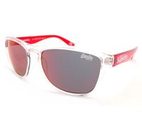 Superdry Rockstar Gafas de Sol Transparente Rojo Con Espejo Rojo Lentes 186