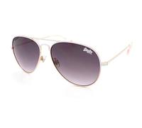 Superdry SDHERITAGE-017 - Gafas de sol unisex, lentes degradadas blancas, oro rosa y gris, talla 58-16-145 mm