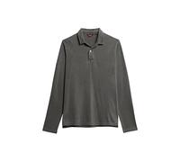 Superdry Shirt Studios L/S Jersey Polo Washed Black L Hombre