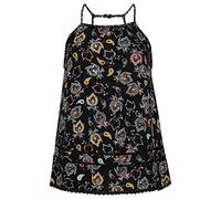 Superdry Shirt Vintage Beach Cami Top Olivia Paisley Black 38 Mujer