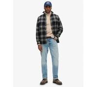 Superdry Sobrecamisa de lana Miller. Azul oscuro M/48