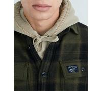 Superdry Sobrecamisa de lana Miller. Verde M