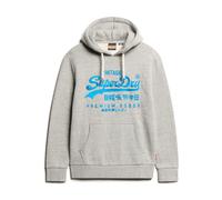 Superdry - Sudadera con Capucha Gráfica Neon VL en Gris - Sweatshirts & Hoodies - Hombre - Gris - L -