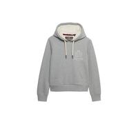 Superdry Sudadera con capucha para mujer Finest Goods de corte holgado, gris, 38