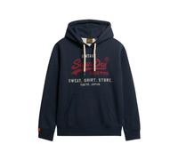 Superdry - Sudadera con capucha relajada Vintage Logo Heritage - Sweatshirts & Hoodies - Hombre - Azul - S -