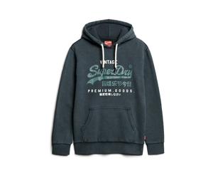 Superdry - Sudadera con Capucha Vintage Logo de Algodón Negro - Sweatshirts & Hoodies - Hombre - Negro - M -