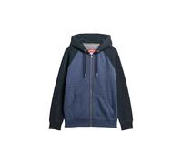 Superdry Sudadera con capucha y cremallera para hombre, Heritage Navy Jaspeado/Finster Navy, M