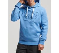 Superdry Sudadera de hombre con capucha y logotipo Vintage Logo Cooper Class en relieve. Azul 3/M