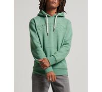 Superdry Sudadera de hombre con capucha y logotipo Vintage Logo Cooper Class en relieve. Verde 5/XL