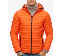 Superdry Superdry - Chaqueta de hombre acolchada fuji lite con capucha. Naranja Talla XL