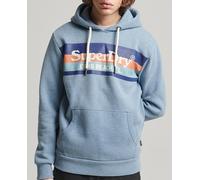 Superdry Superdry - Sudadera de hombre con capucha Vintage Venue. Azul Talla 3