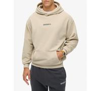 Superdry Superdry - Sudadera suelta con capucha y micrologotipo estampado. Beige Talla S