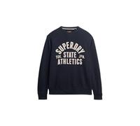 Superdry, Sweats Athletic ESS Crew, M2014090A, Bradley Navy, S, Man, Adulto