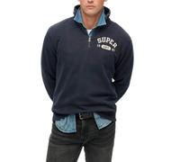 Superdry, Sweats Athletic ESS Half Zip, M2014089A, Bradley Navy, XXL, Man, Adulto