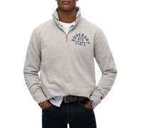 Superdry, Sweats Athletic ESS Half Zip, M2014089A, Grey Marl, XXL, Man, Adulto