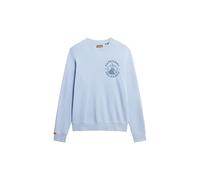 Superdry, Sweats LO-FI Outdoor Mono RELAXD Crew, M2014095A, Blue Heron, L, Man, Adulto