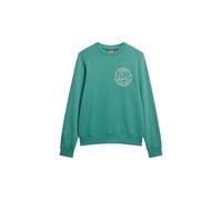 Superdry, Sweats LO-FI Outdoor Mono RELAXD Crew, M2014095A, Galvanised Green, S, Man, Adulto