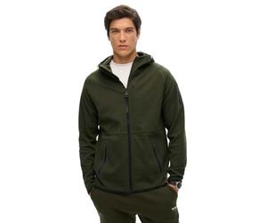 Superdry, Sweats Tech Logo Ziphood, M2013743A, Surplus Goods Olive Green, S, Man, Adulto