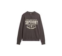 Superdry, Sweats Workwear Applique Sweatshirt, M2013978A, Carbon Black, XL, Hombre