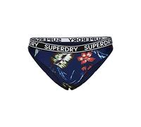 Superdry Swimwear Vintage Surf Logo Bikini Brief Indo Leaf Navy 36 Mujer