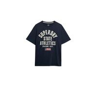 Superdry, T.Shirt Athletic ESS tee, M1012176A, Nautical Navy, 2XL, Man, Adulto