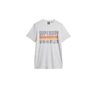 Superdry, T.Shirt reat Outdoors Chest tee, M1012175A, Blue Grass, L, Man, Adulto