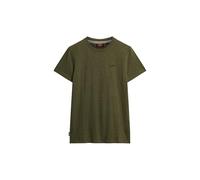 Superdry, T.Shirt Essential Logo EMB tee, M1011245A, Ash Olive Marl, L, Man, Adulto