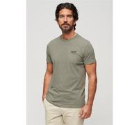 Superdry, T.Shirt Essential Logo EMB tee, M1011245A, Ash Olive Marl, M, Man, Adulto