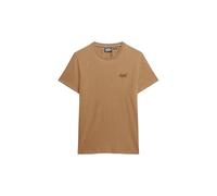 Superdry, T.Shirt Essential Logo EMB tee, M1011245A, Buck Tan Brown Marl, XL, Man, Adulto