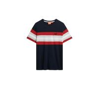 Superdry, T.Shirt Essential Stripe tee, M1012209A, Eclipse Navy Chest Stripe, M, Hombre