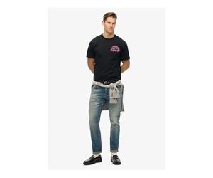 Superdry, T.Shirt reat Outdoors Chest tee, M1012175A, Black, L, Man, Adulto