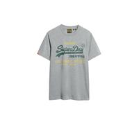 Superdry, T.Shirt VL Classic Relaxed tee, M1012203A, Flint Grey Grit, L, Hombre