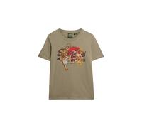Superdry, T.Shirt VL Tokyo Relaxed tee, W1011627A, Rose Pink Slub, 12, Woman, NIÑO