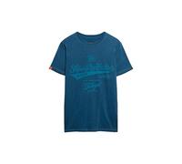 Superdry, T.Shirt Workwear Washed Relaxed tee, M1012129A, Rodeo Blue Marl, M, Hombre
