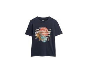 Superdry Tokyo VL Relaxed T Shirt W1011423A Eclipse Navy Talla 10