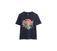 Superdry Tokyo VL Relaxed T Shirt W1011423A Eclipse Navy Talla 12
